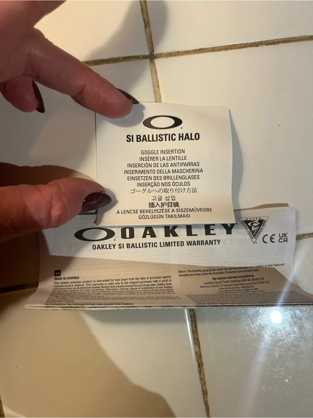 Oakley SI Ballistic Halo Glasses set with Google Attachment